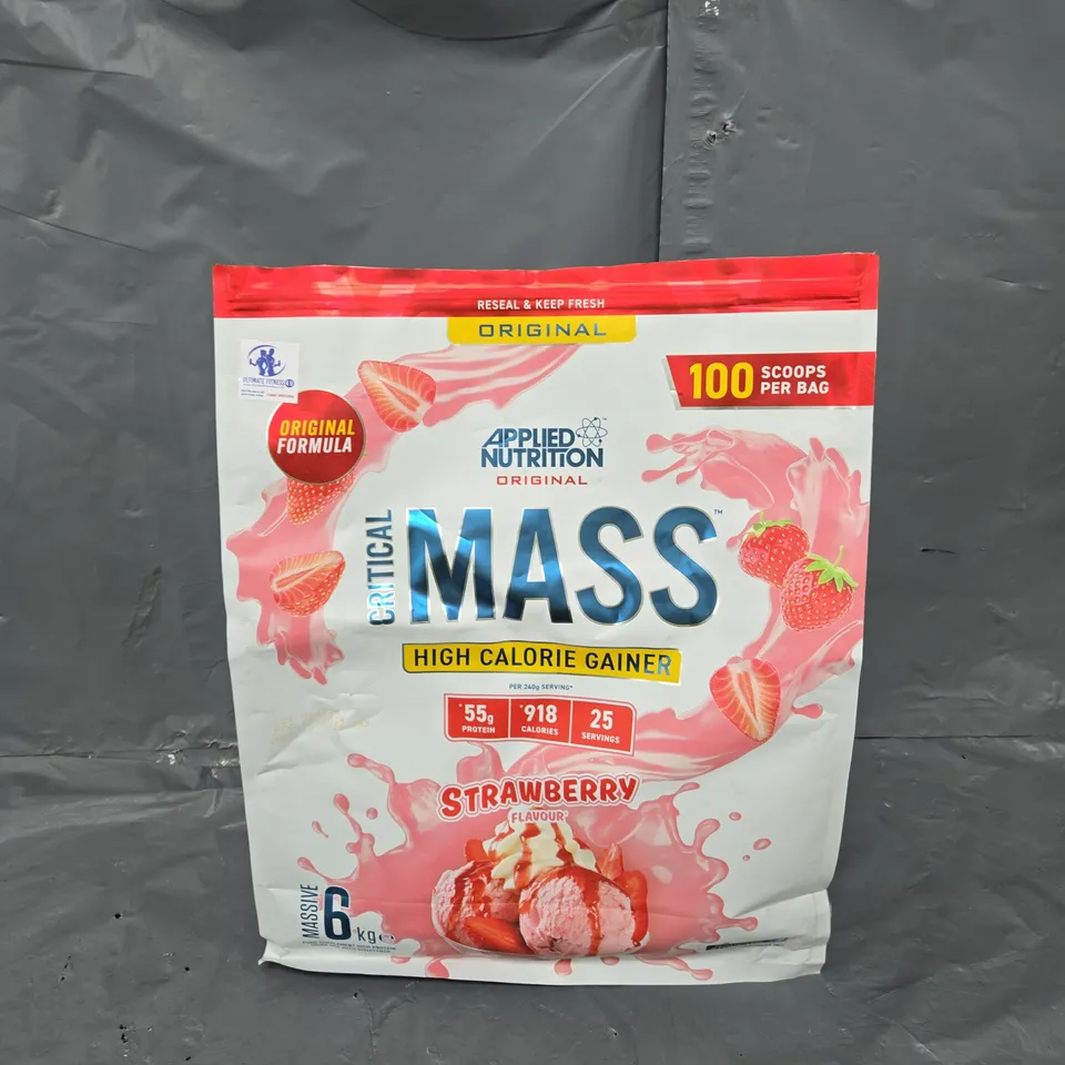 APPLIED NUTRITION CRITICAL MASS GAINER STRAWBERRY 6KG
