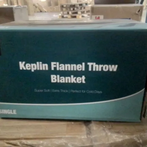 BOXED KEPLIN SINGLE FLANNEL THROW BLANKET 