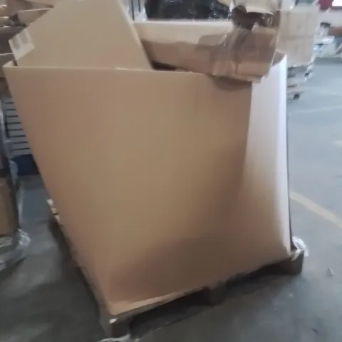PALLET OF ASSORTED HOUSEHOLD GOODS AND PRODUCTS TO INCLUDE;PARASOL,BOXING BAG,FAN
