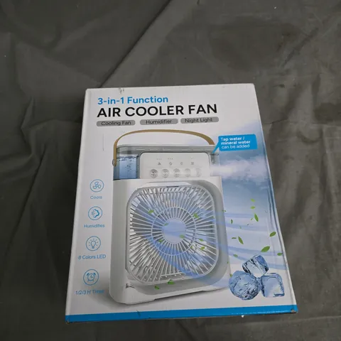 3-IN-1 AIR COOLER FAN – COOLING, HUMIDIFYING & NIGHT LIGHT 