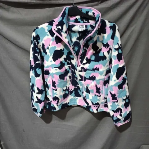 SNAP POLAR FLEECE JACKET – LIGHT POP CAMOUFLAGE, WOMEN'S UK XS