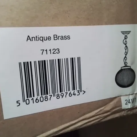 BOXED BATESON 1-LIGHT GLOBE PENDANT