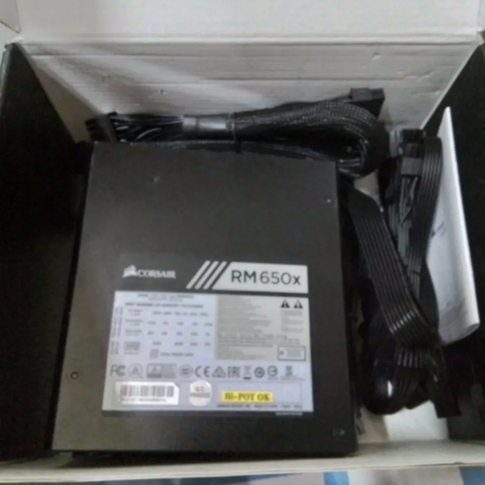 BOXED CORSAIR RM650x HIGH PERFORMANCE ATX POWER SUPPLY