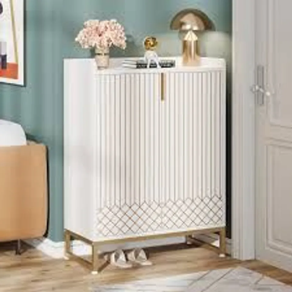BOXED 25 PAIR SHOE STORAGE CABINET - HOGA-XK00465