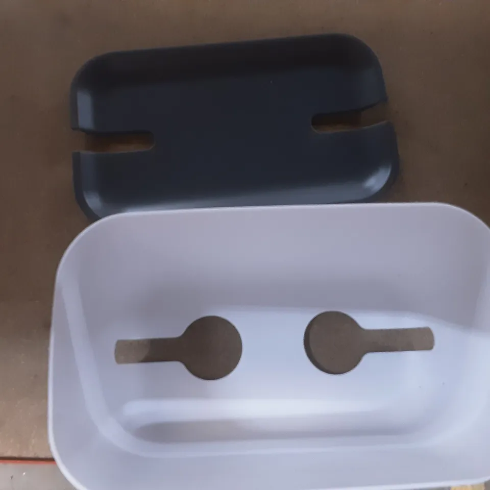 PLASTIC ORGANISER BOX BLACK