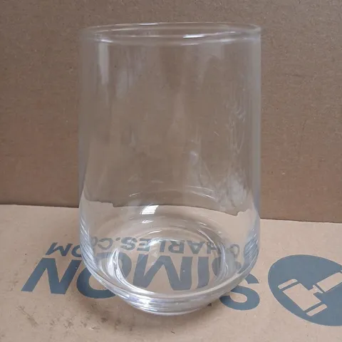 SET OF FOUR CLEAR GLASS TUMBLER