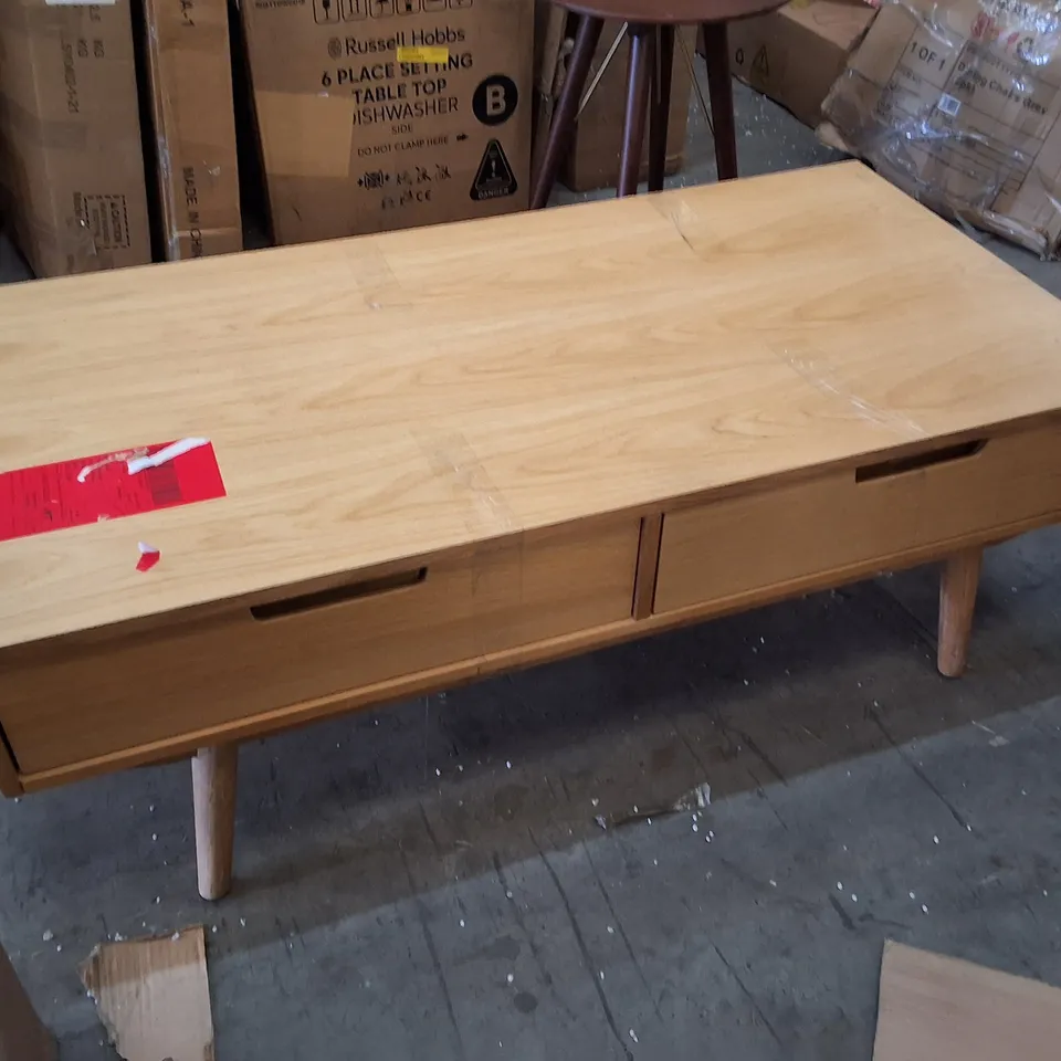 SWYFT 4 DRAWER COFFEE TABLE 01 - OAK