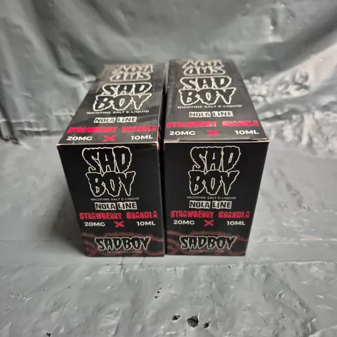 APPROXIMATELY 12 SAD BOY E-LIQUID MULTIPACKS