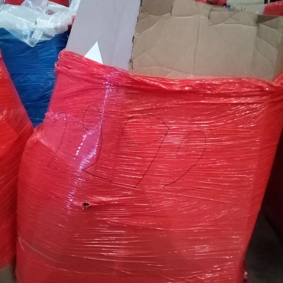PALLET OF ASSORTED ITEMS INCLUDING STOREMIC TOILET SEAT, SELECT MIRRORS RHONE, INNOTIC CLOTHES DRYER, PINK DOG HARNESS, HBADA OFFICE CHAIR
