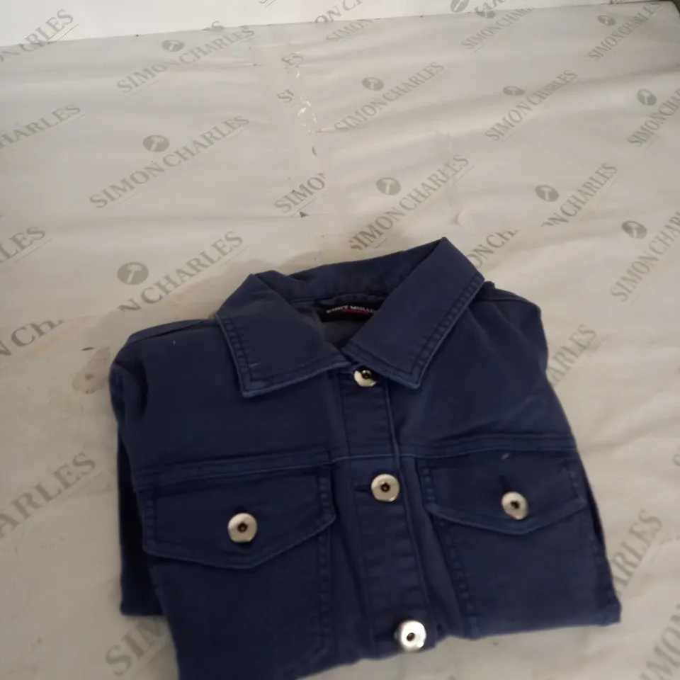 KURT MULLER NAVY BLUE DENIM JACKET SIZE 10