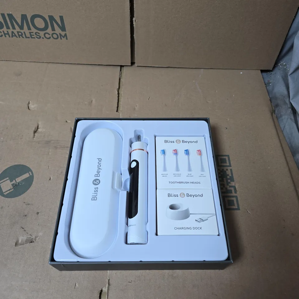 BLISS & BEYOND SONIC+LED ELECTRIC TOOTHBRUSH – BOXED 