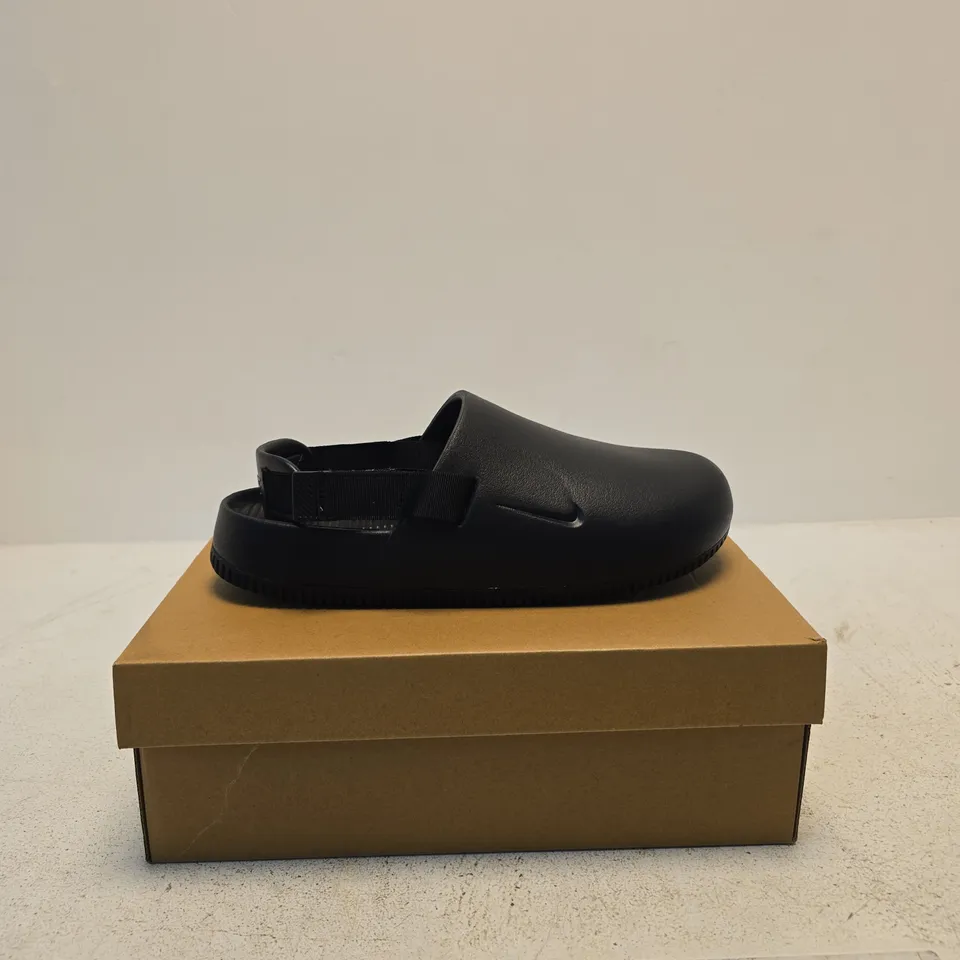 NIKE CALM MULE – BLACK, UK 11 – BOXED