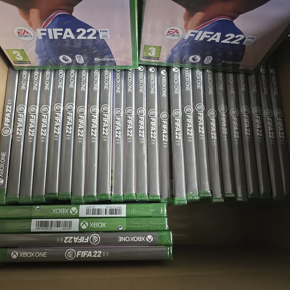 APPROXIMATELY 25 SEALED FIFA 22 GAMES (XBOX SERIES X)