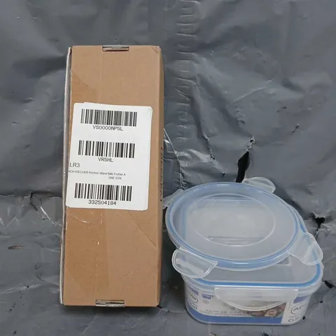 BOX OF APPROXIMATELY 10 ASSORTED HOUSEHOLD ITEMS TO INCLUDE MILK FROTHER, ETC