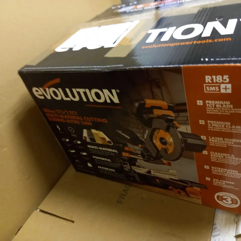 EVOLUTION POWER TOOLS R185SMS+ COMPOUND SAW