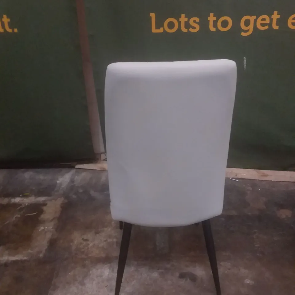 PU LIGHT GREY DINING CHAIR