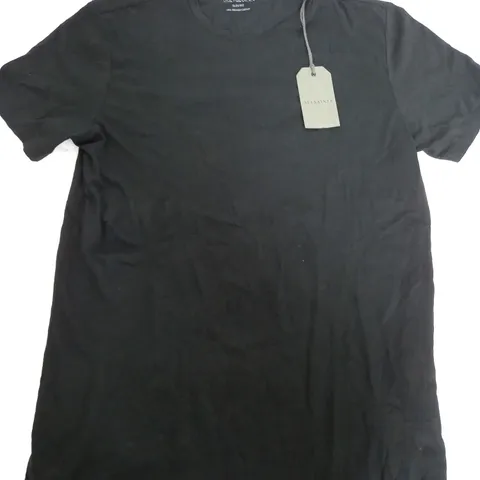 ALLSAINTS SLIM FIT COTTON T-SHIRT IN BLACK - MEDIUM