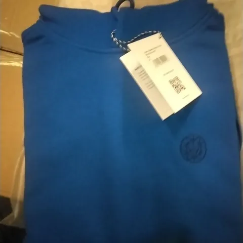 BOX OF MIXED ASSORTMENT OF BRAND NEW BRASS MONKEY CLOTHING ITEMS INCLUDING - HOODIES - SIZES XS - APPROXIMATELY X9 ITEMS