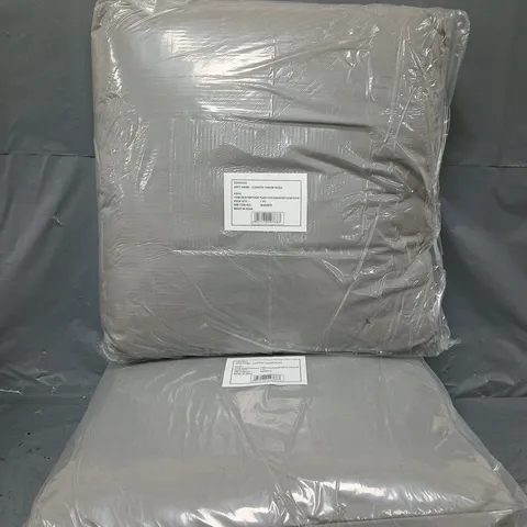 2 BAGGED PLAIN FLOOR CUSHIONS IN GREY (55X55CM)