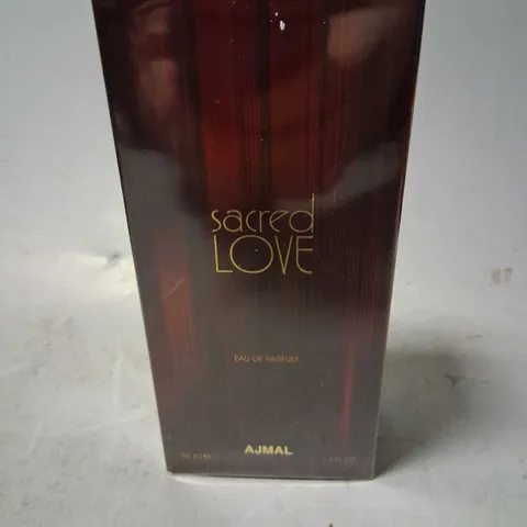 BOXED AND SEALED SACRED LOVE EAU DE PARFUM AJMAL 50ML