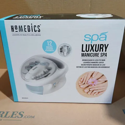 LOT OF 6 BOXED HOMEDICS SPA LUXURY MANICURE SPA