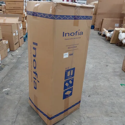 BRAND NEW BOXED INOFIA KING SIZE MEMORY FOAM BED IN A BOX MATTRESS (1 BOX)