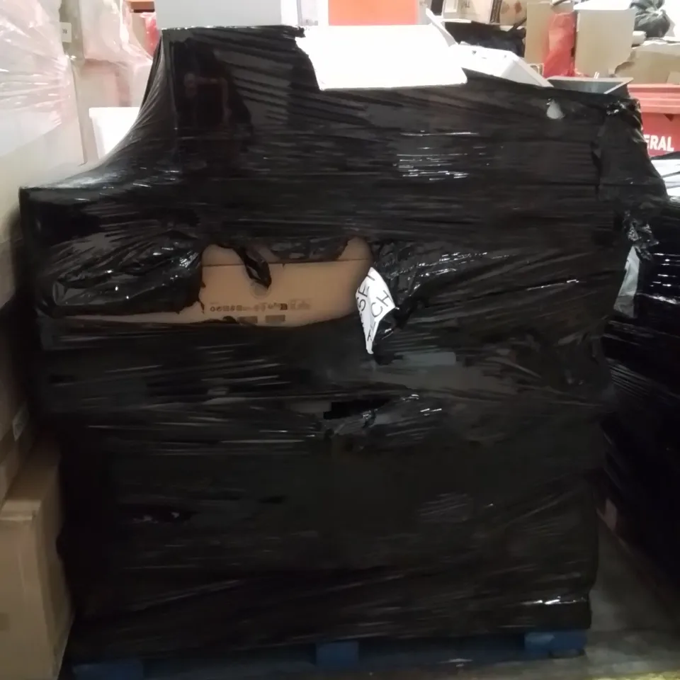 PALLET OF OFFICE PRODUCTS AND ITEMS TO INCLUDE;MONITOR PRINTER USB WIRES,FLUSH MOUNTING SPEAKERS FOR FALSE CEILINGS,SPEAKER,PRINTER 