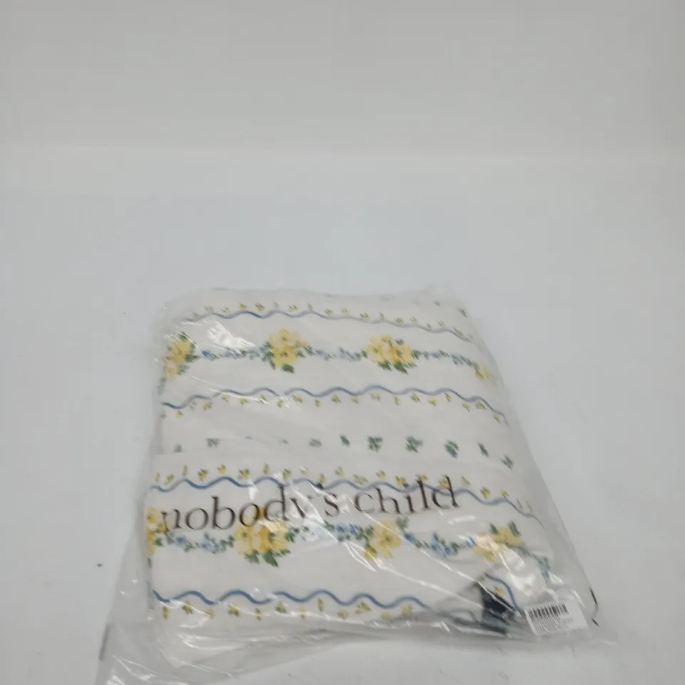 NOBODYS CHILD SS MELODY MIDI DRESS – SOFT WHITE, UK 12 (EU 40, USA 4)