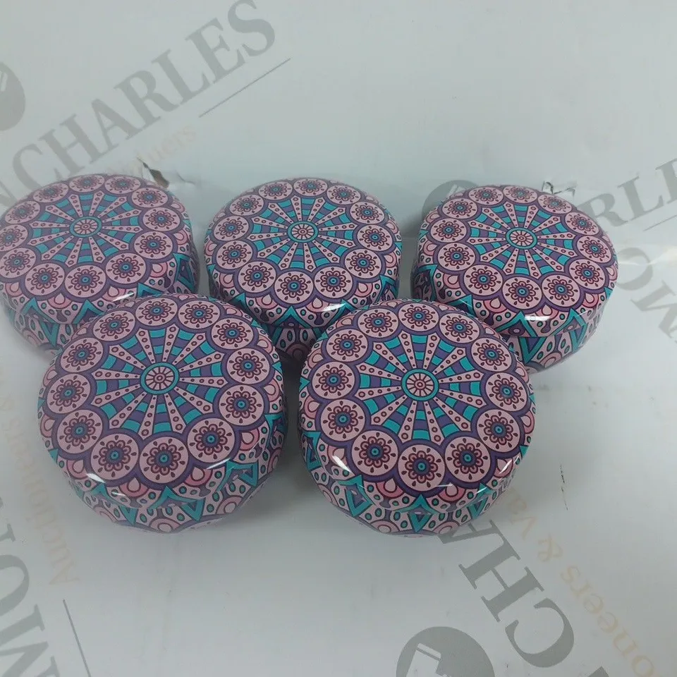 BOX OF 5 SCENTED CANDLES LAVENDER & CITRUS FLAVOUR 60G EACH