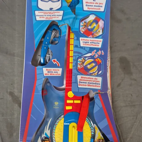 BOXED PAW PATROL ELECTRIC GUITAR WITH LIGHT UP GLASSES