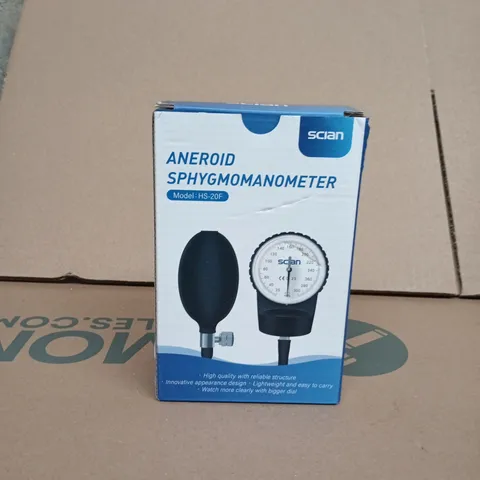 SCAN ANEROID SPHYGMOMANOMETER HS-20F – BLOOD PRESSURE MONITOR IN BOX