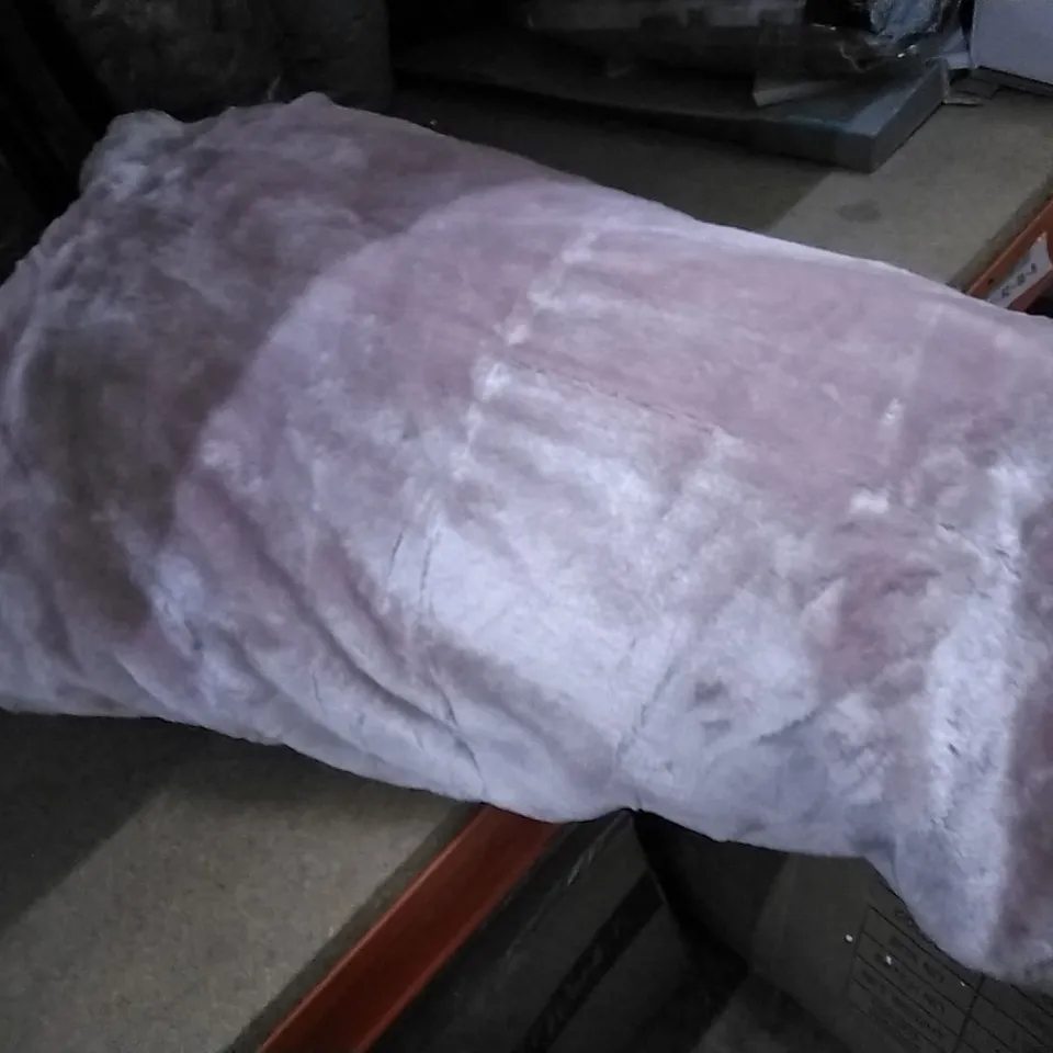 SUPER SOFT FAUX FUR MINK THROW FLEECE PLAIN LARGE 