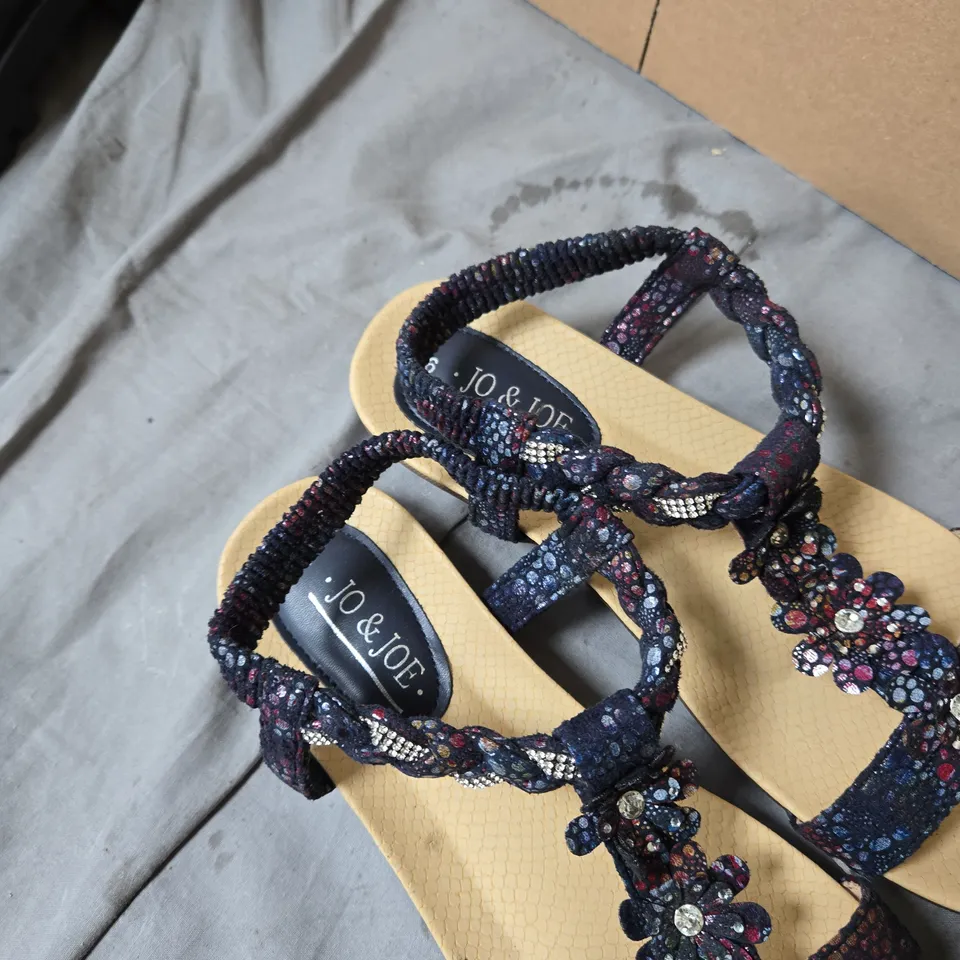 JO & JOE FLORAL BEADED SANDALS – WOMEN'S, UK 6