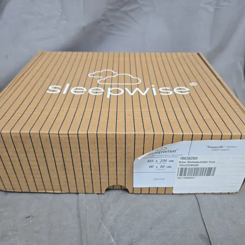 BOXED SLEEPWISE DOVEY COVER AND PILLOW CASE IN PINK