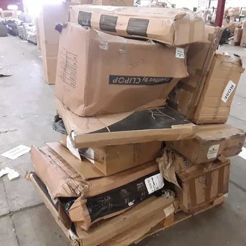 PALLET OF ASSORTED PRODUCTS TO INCLUDE SUITCASE, CAMPING CHAIRS, FOLDING TABLE ECT 