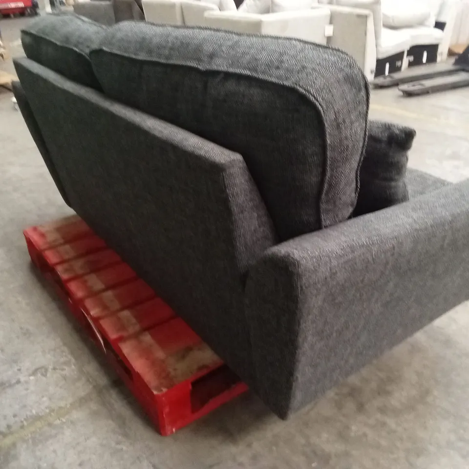 HALSTOW 2 SEATER FABRIC SOFA - CHARCOAL RRP £799