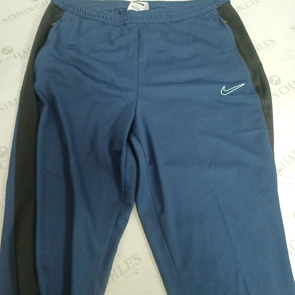 NIKE DRI FIT SLIM FIT NAVY TRACKSUITS PANTS - LARGE