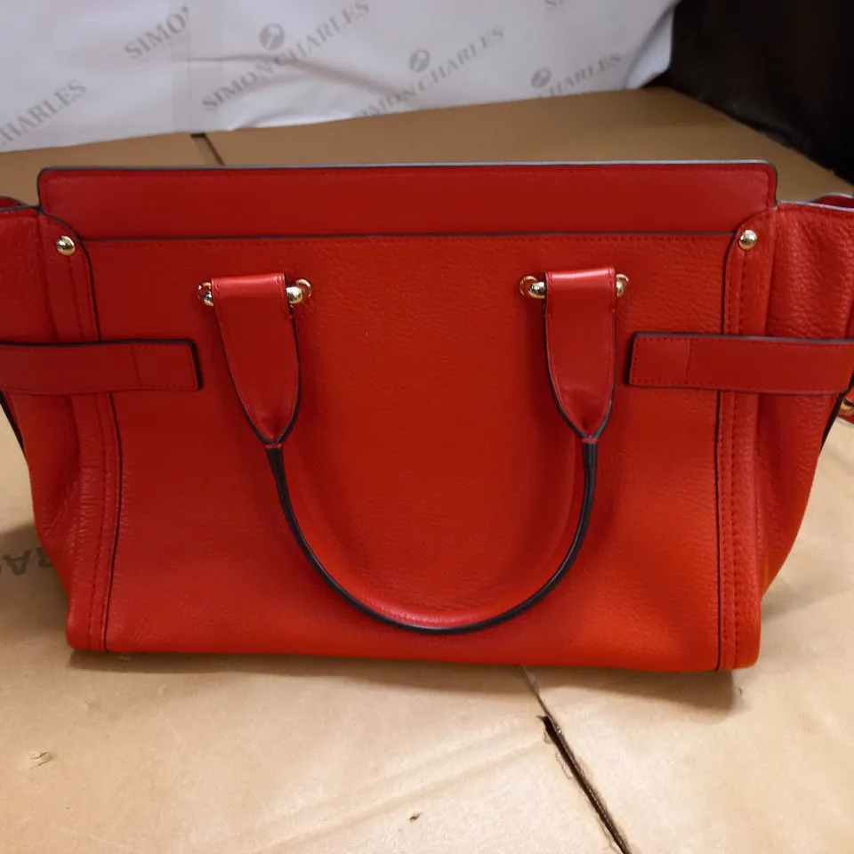 COACH RED LEATHER BAG 