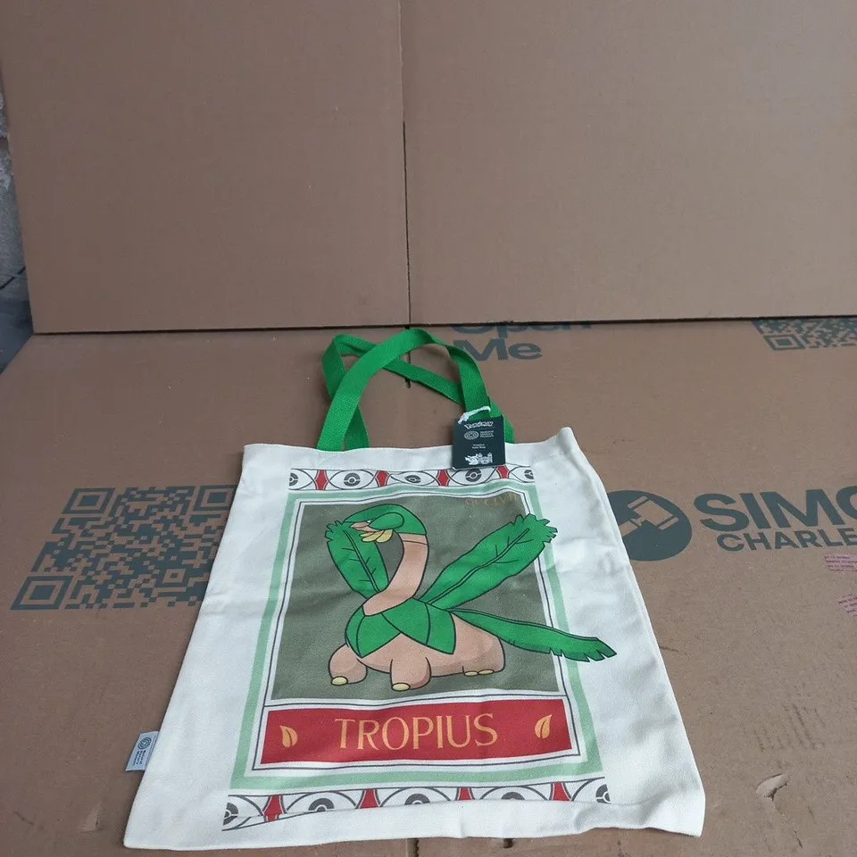 POKEMON NATURAL HISTORY MUSEUM TROPIUS TOTE BAG TAGGED