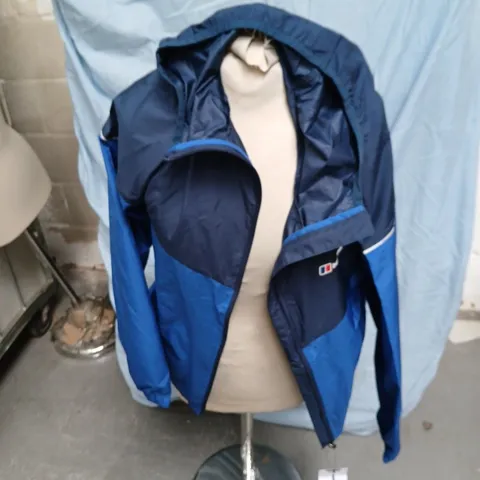 BERGHAUS KIDS' BLUE WATERPROOF JACKET – UK SIZE 13