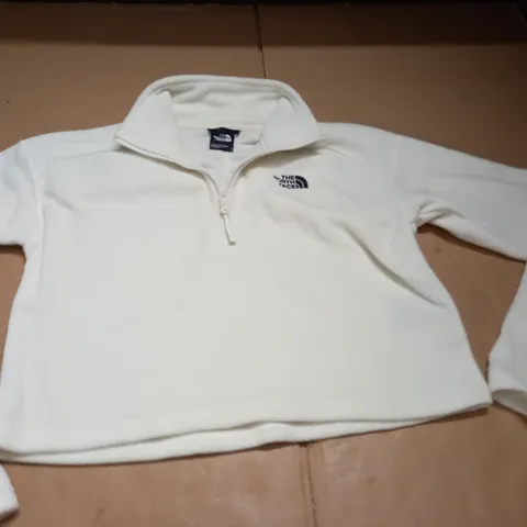NORTH FACE CROPPED WOMENS FLEECE IN CREAM - S/P