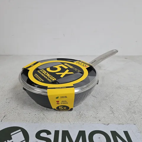 DOJO NON-STICK SAUTE PAN WITH GLASS LID β 26 CM