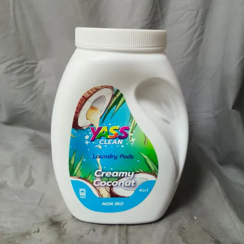 YASS CLEAN LAUNDRY PODS – CREAMY COCONUT – NON-BIO, 4 IN 1