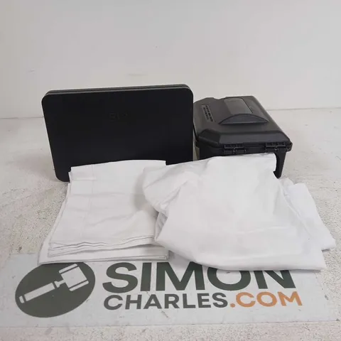BOX OF APPROXIMATELY 20 ASSORTED ITEMS TO INCLUDE PEST PREVENTION TRAP, PILLOW CASES, SKY HUB ETC