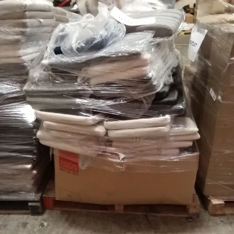 PALLET OF ASSORTED INCOMPLETE DINING CHAIR PARTS AND PIECES 