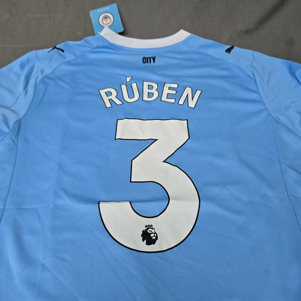 MANCHESTER CITY FC HOME JERSEY 25/26 - RUBEN 3 - SIZE M
