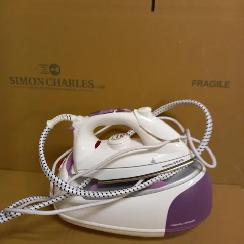 MORPHY RICHARDS JET STEAM GENERATOR IRON PINK/WHITE