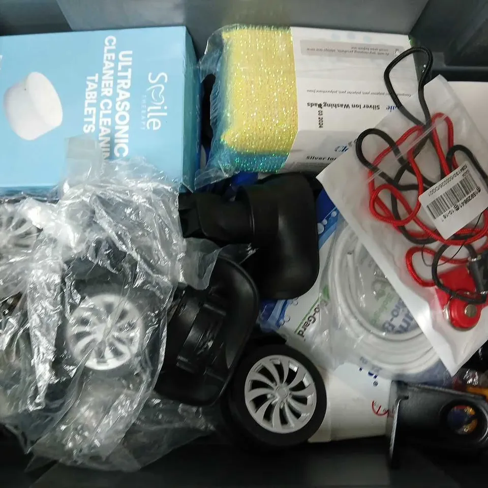 APPROXIMATELY 12 ASSORTED HOUSEHOLD ITEMS TO INCLUDE REFRIGERATOR DEICING AGENT, SILVER ION WASHING PADS, WET WIPES, ETC 