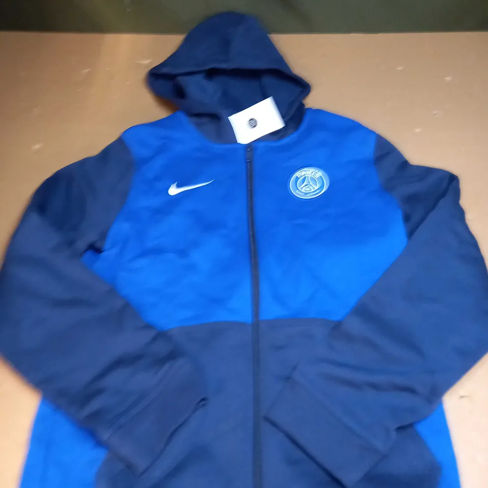 PARIS SAINT GERMAIN ZIPPED HOODY SIZE L