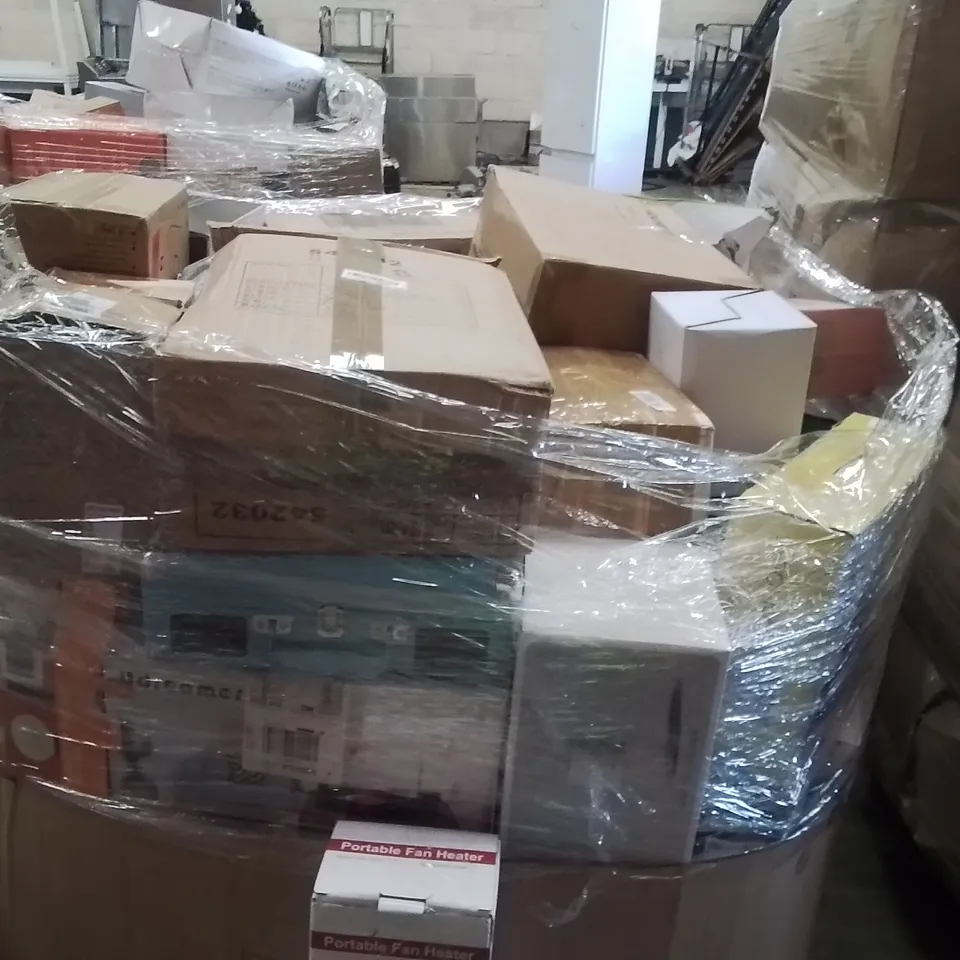 PALLET TO CONTAIN A LARGE QUANTITY OF ELECTRICAL PRODUCTS TO INCLUDE;FAN HEATER,KETTLE,INSECT KILLER MACHINE 